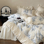 Courtly Blue Quilt Cover Set