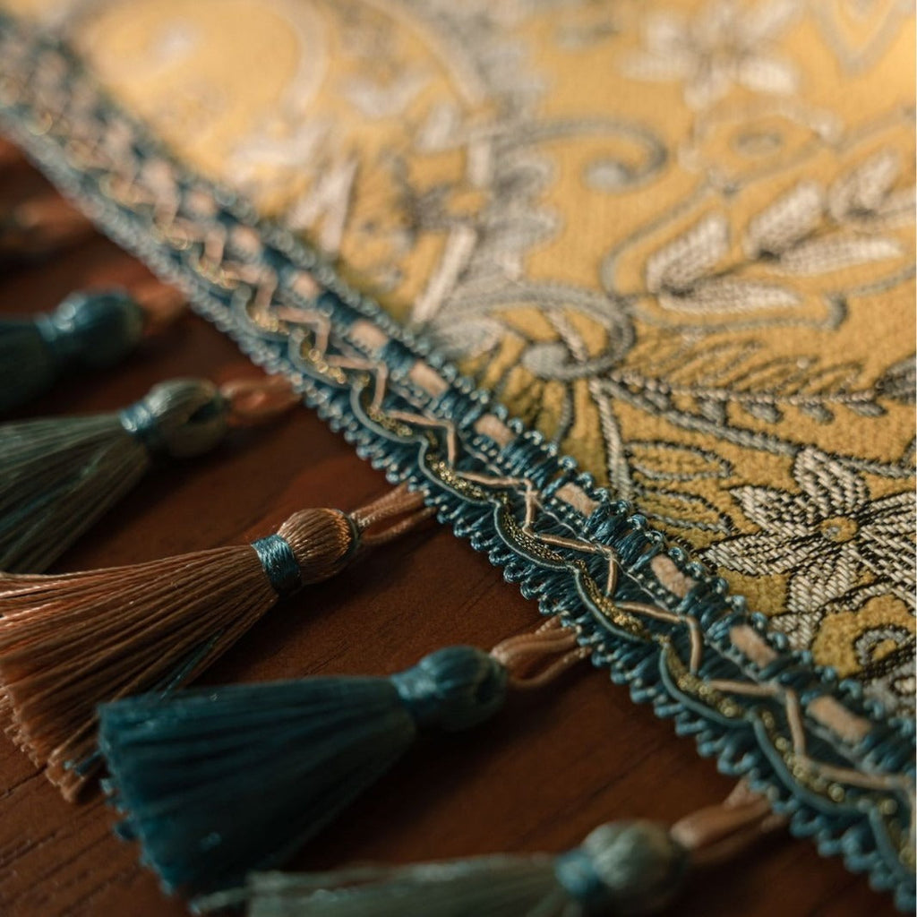 Sunlit Paisley Tassel Runner