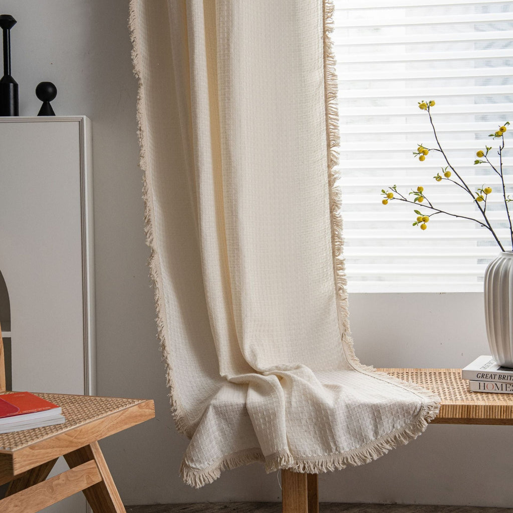 Waffle Tassel Curtain