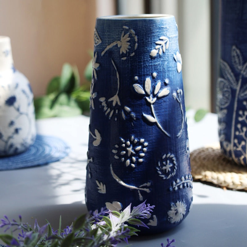 Blue Ceramic Vase