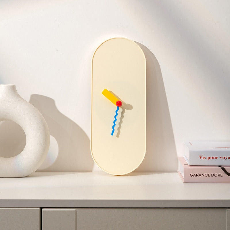 Peaceful Oval Clock
