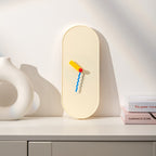 Peaceful Oval Clock