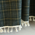 Green Tartan Cabinet Curtain
