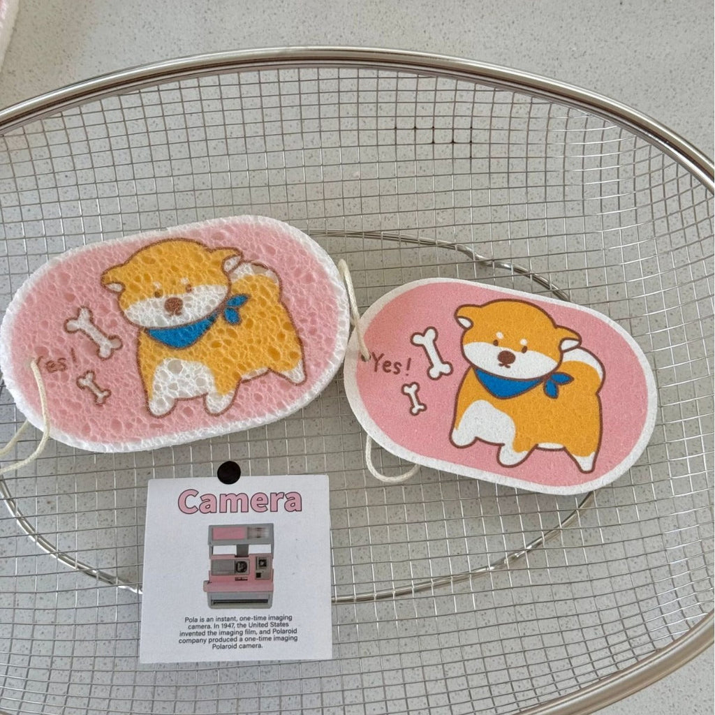 Happy Oval Dish Sponge Set