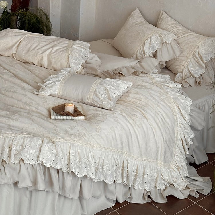 French Garden Frill Bedding Set