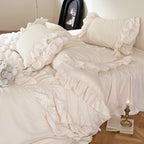 Jasmine Cream Ruffle Bedding Set