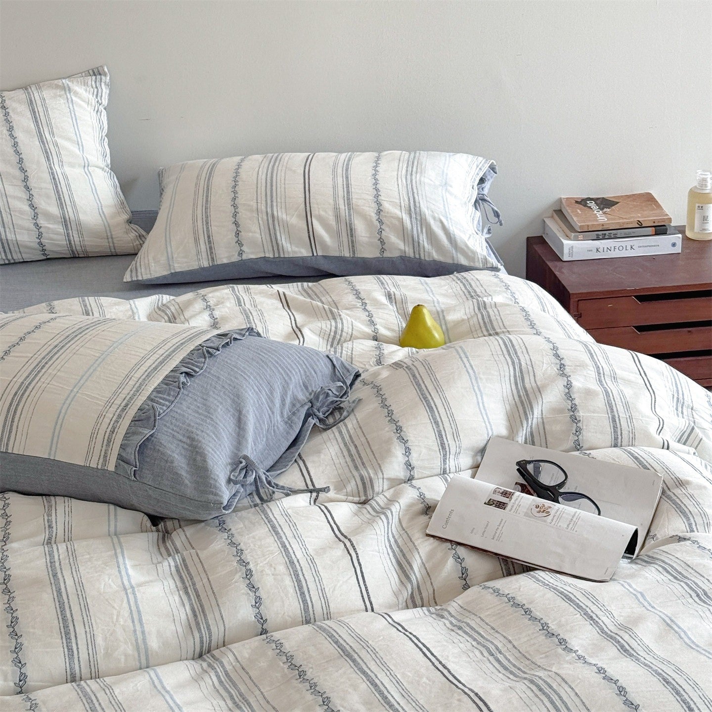 Sea Salt Stripe Bedding Set