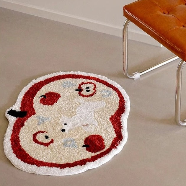 Apple Pup Bath Mat