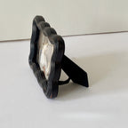 Distressed Black Wavy Frame