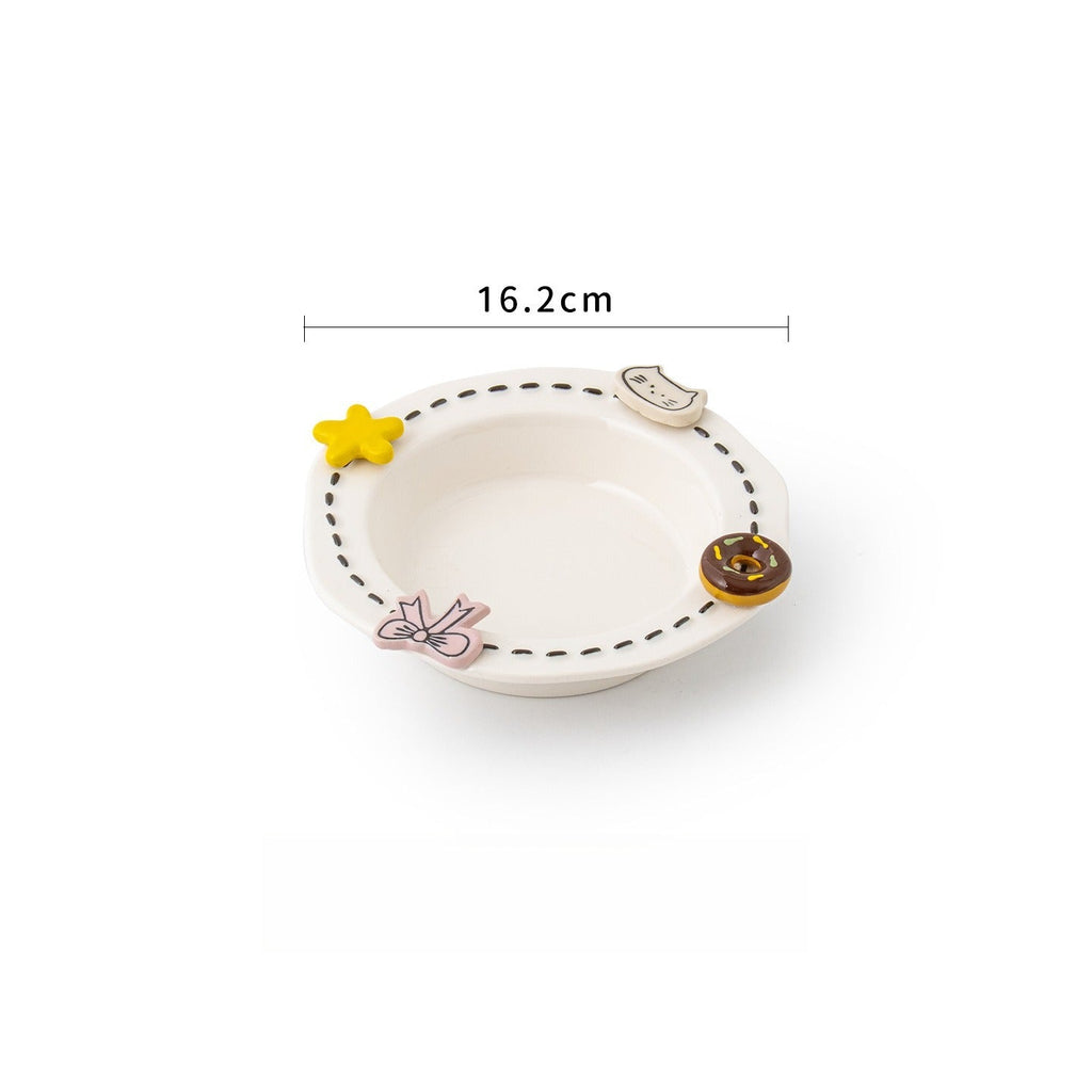 Donut & Star Pet Bowl