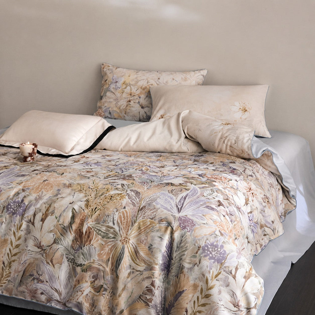 Lysora Sky Meadow Floral Egyptian Cotton Bedding Set