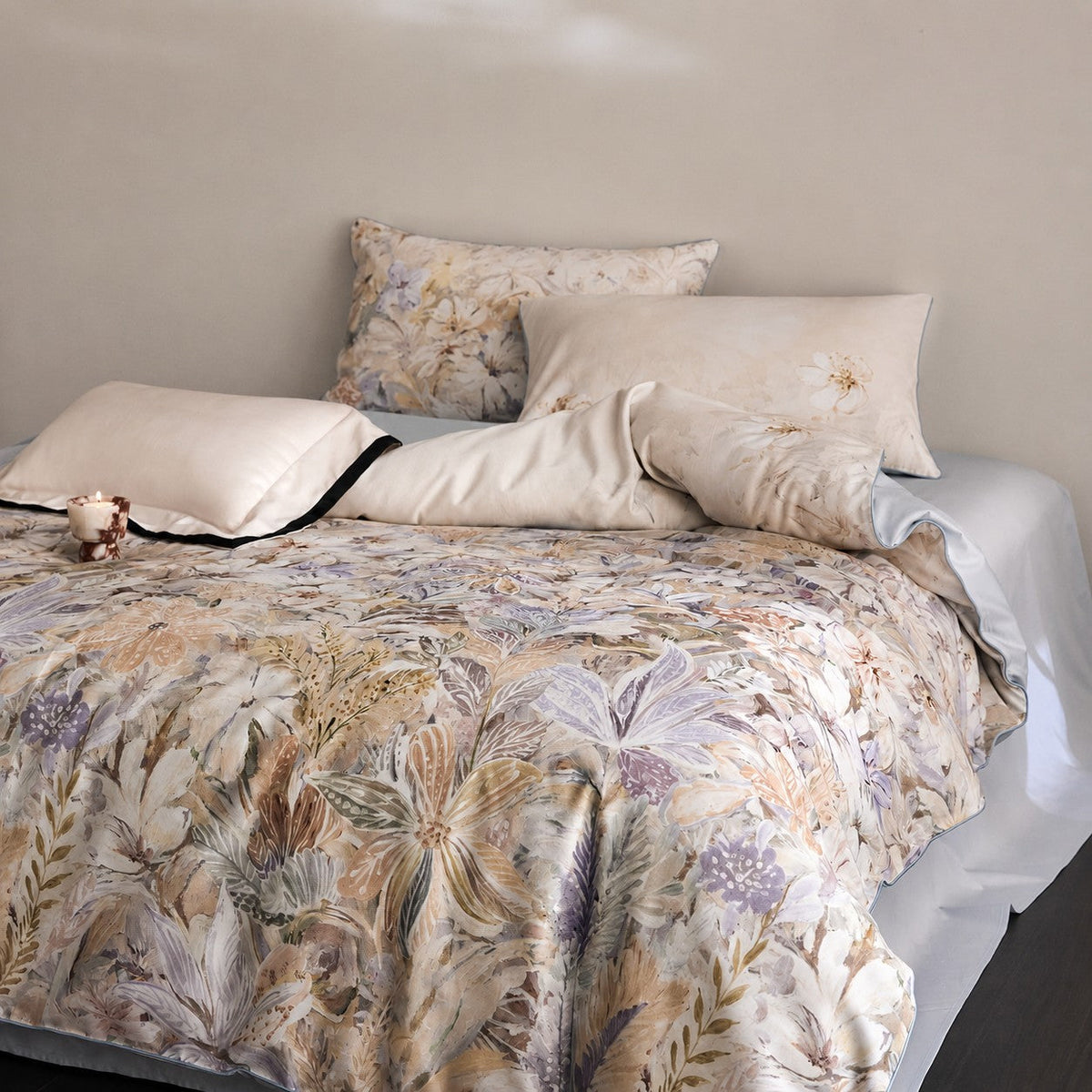 Lysora Sky Meadow Floral Egyptian Cotton Bedding Set