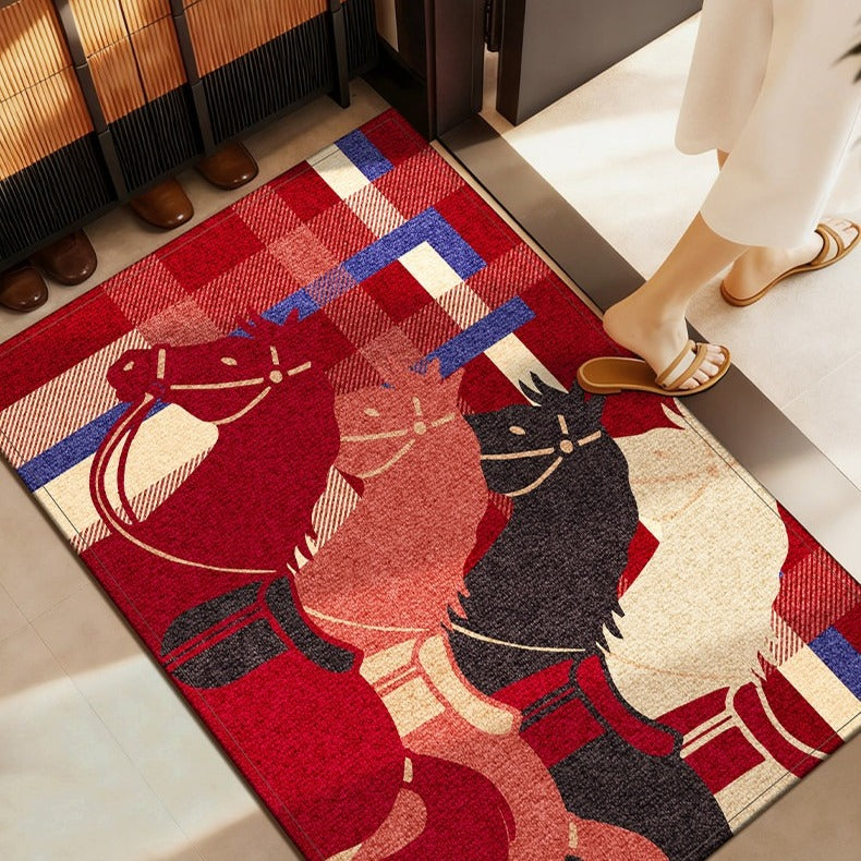 Steed Silhouette Door Mat