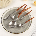 Dalbergia Rosewood Luxury Stainless Steel Cutlery Set