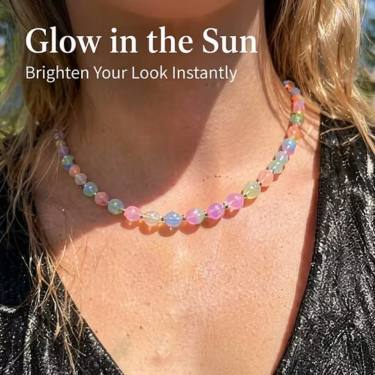 🌈 Dopamine UV-Reactive Beaded Jewellery Collection