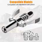 Double Handle High Pressure Quick Release Grease Coupler