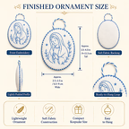🧵Beginner-Friendly DIY Heirloom Oval Embroidery Ornament Kit Collection | Complete Kit with All Tools & Step-by-Step Guide Included 💕