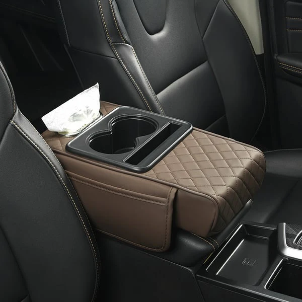 🎅2025 Christmas Hot Sale - Multifunctional PU Leather Car Armrest Box Mat