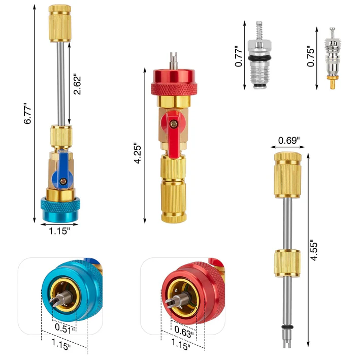 🔥🚗Home & Auto AC Valve Core Remover Installer Tool 💨