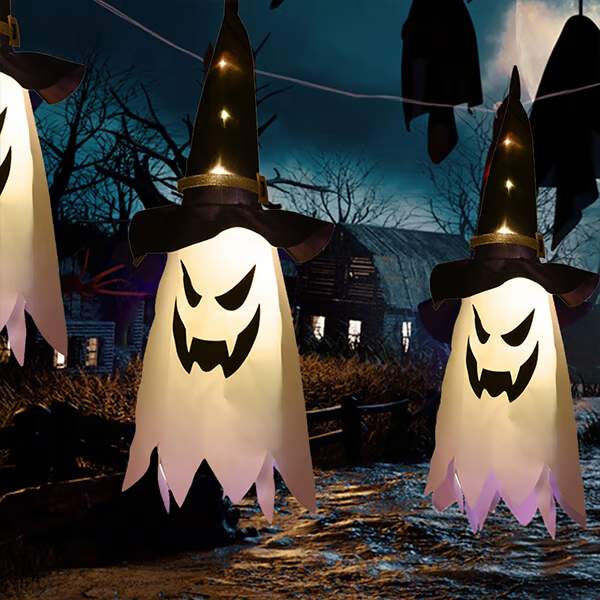 LED Halloween Decoration Flashing Light Gypsophila Ghost Festival（ 5pcs/Set）