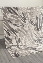 Carnival Charcoal - Ecru Rug