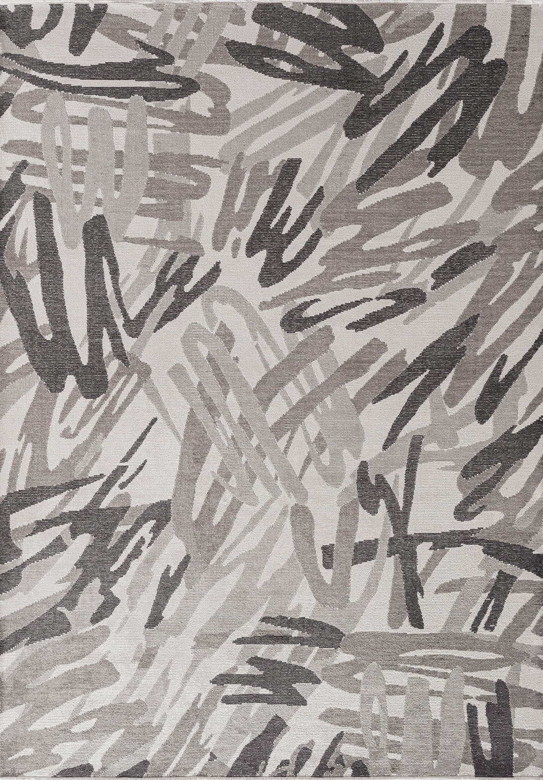 Carnival Charcoal - Ecru Rug