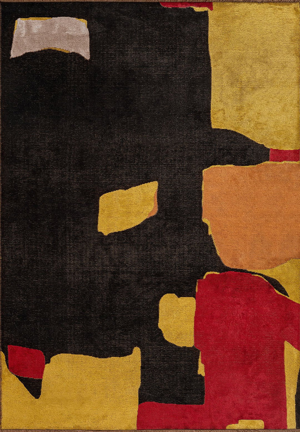 Euphoria Yellow - Black Rug