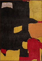 Euphoria Yellow - Black Rug