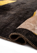 Euphoria Yellow - Black Rug