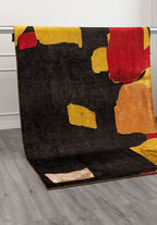 Euphoria Yellow - Black Rug