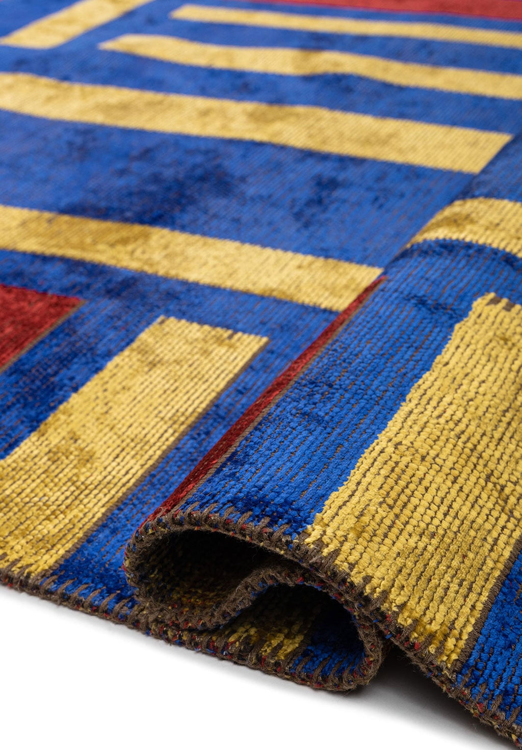 Parcel Red - Sax Blue Rug
