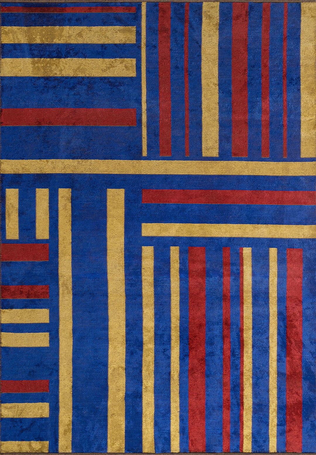 Parcel Red - Sax Blue Rug