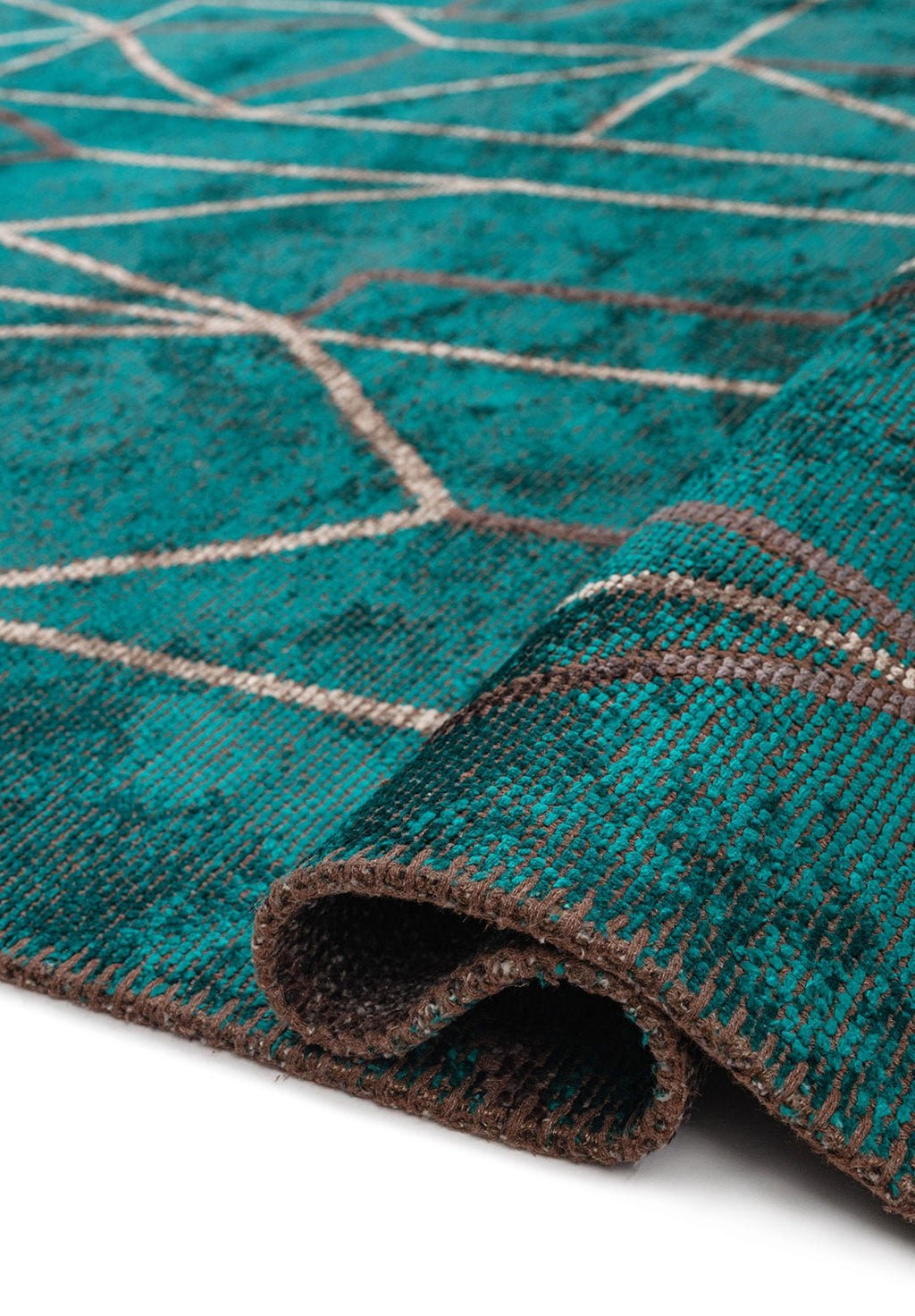 Delta Grey - Dark Turquoise Rug