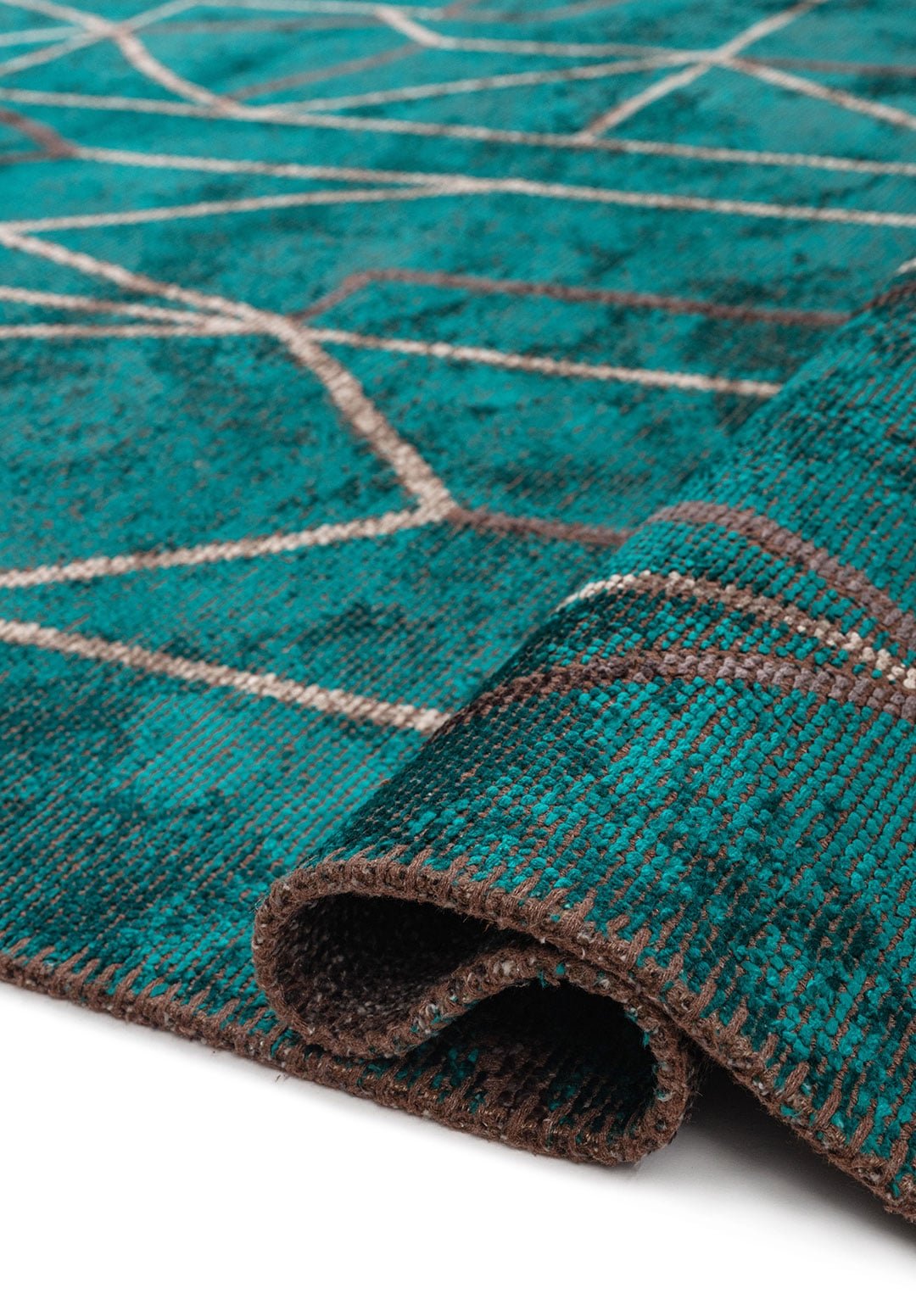 Delta Grey - Dark Turquoise Rug
