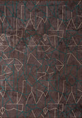 Delta Dark Turquoise - Charcoal Rug