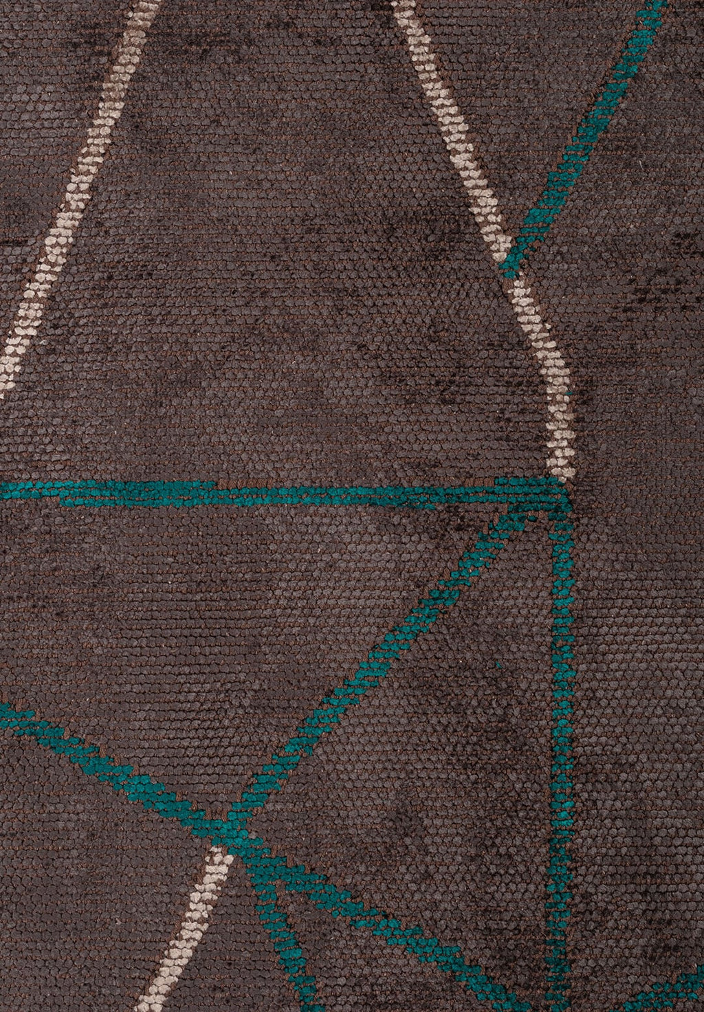 Delta Dark Turquoise - Charcoal Rug