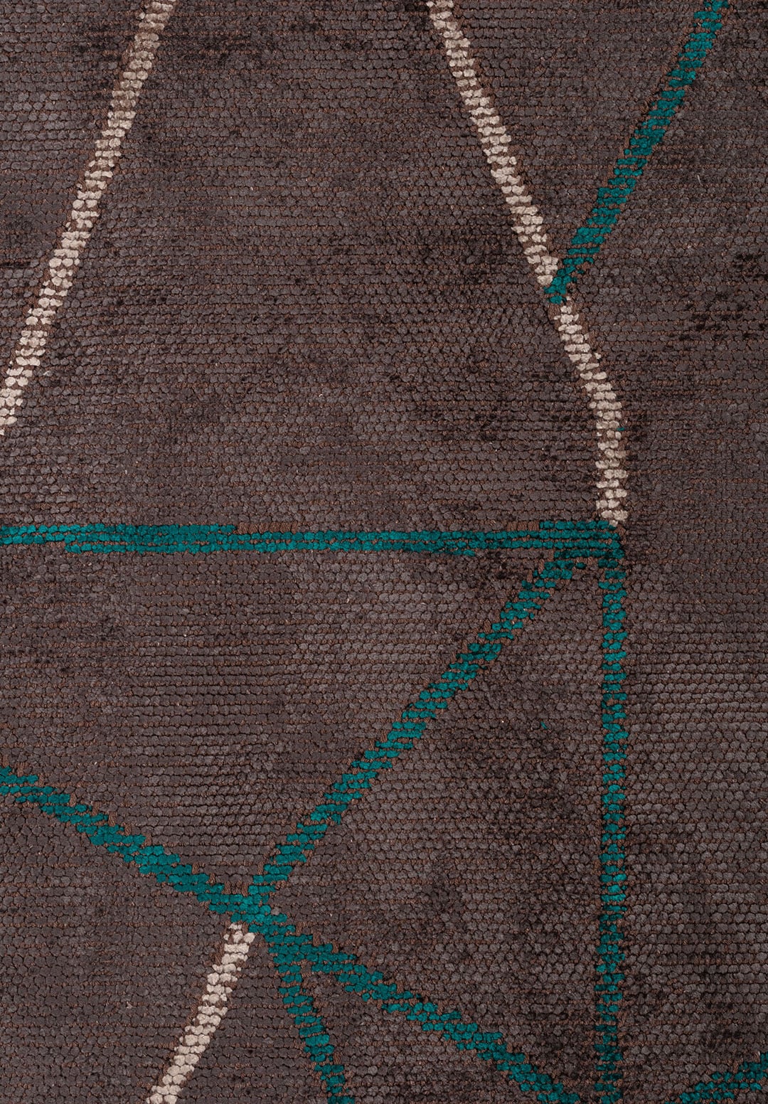 Delta Dark Turquoise - Charcoal Rug