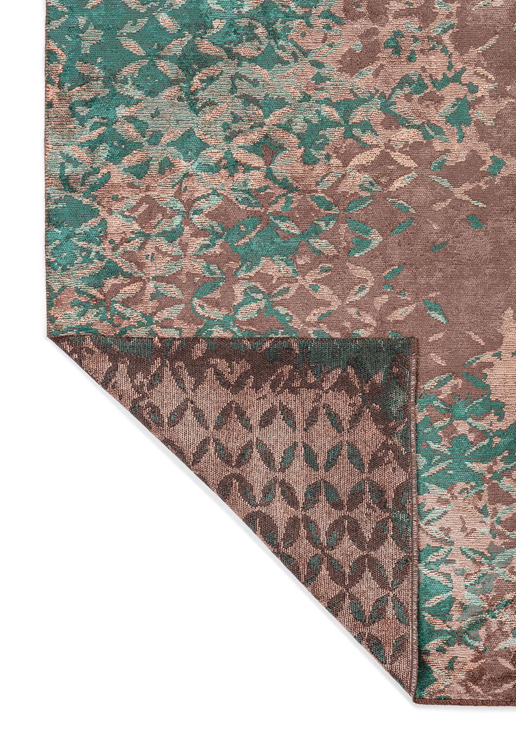Bloom Dark Mink - Dark Green Rug