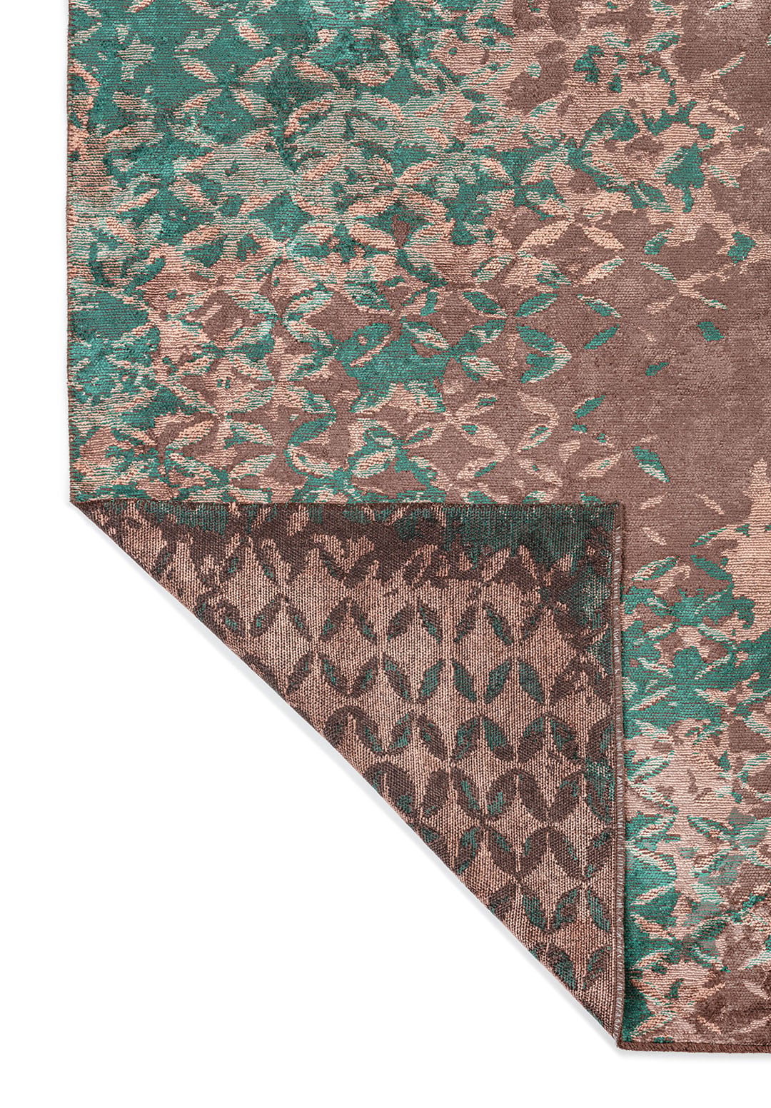 Bloom Dark Mink - Dark Green Rug