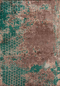 Bloom Dark Mink - Dark Green Rug