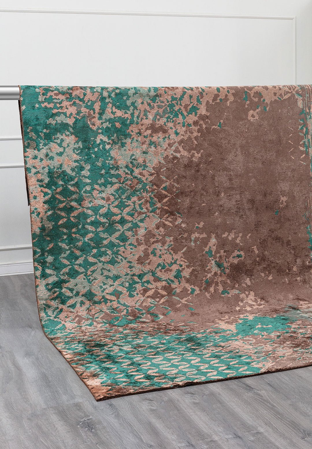 Bloom Dark Mink - Dark Green Rug