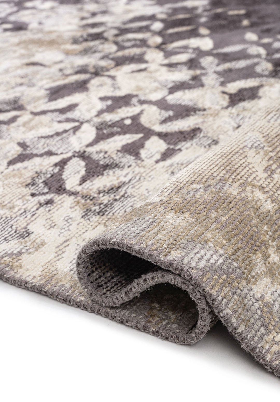 Bloom Charcoal - Cream Rug