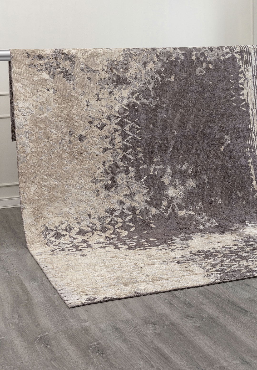 Bloom Charcoal - Cream Rug