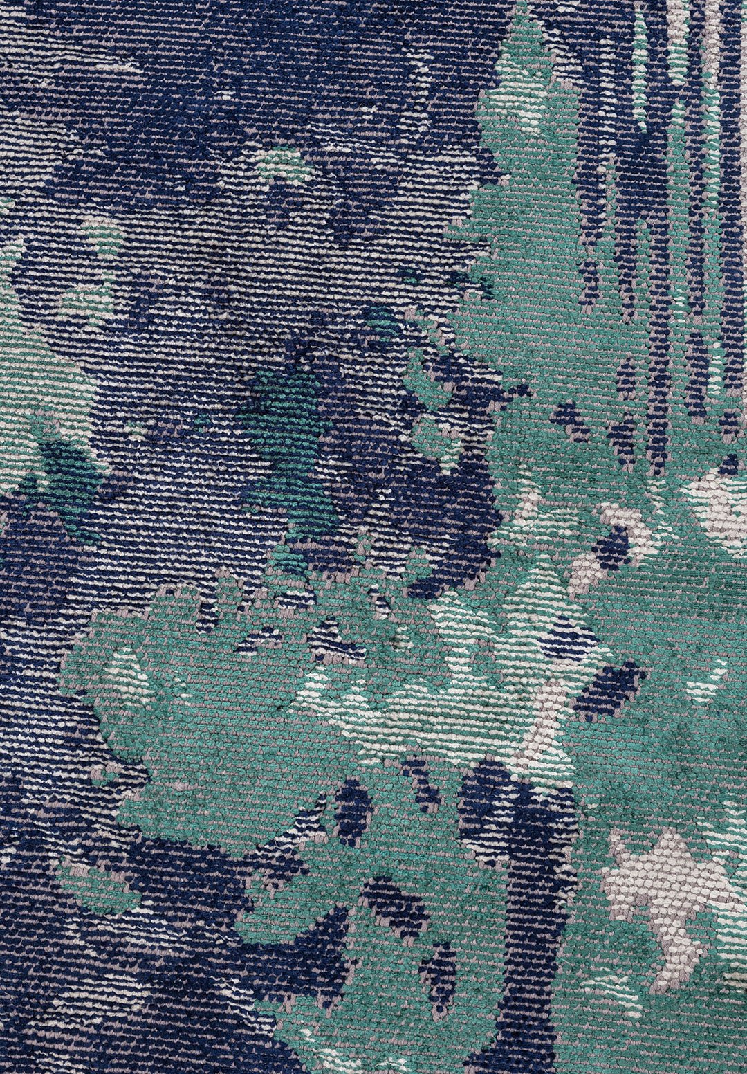 Bloom Dark Navy - Dark Green Rug
