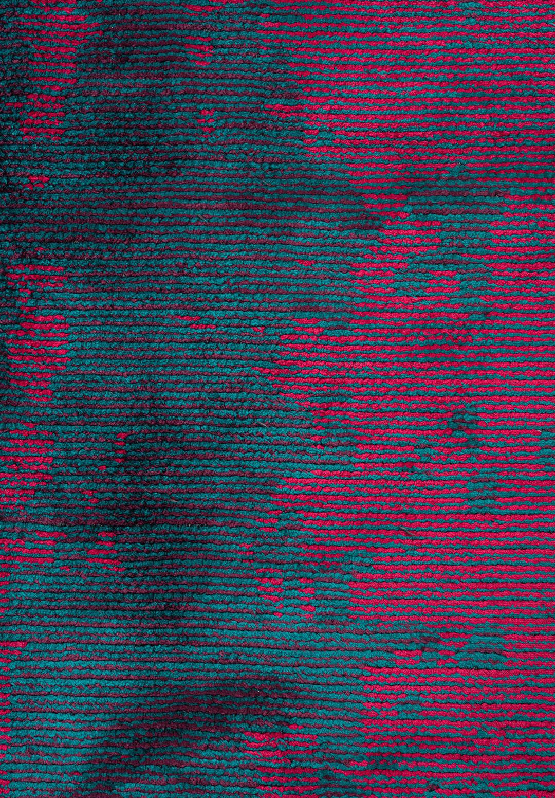 Horizon Dark Turquoise - Magenta Rug