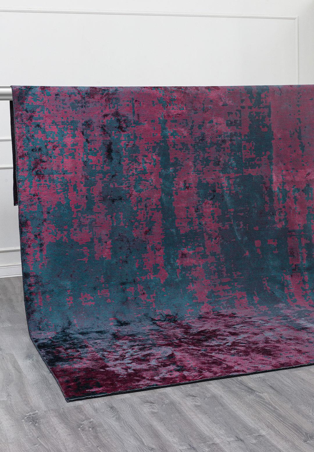 Horizon Dark Turquoise - Magenta Rug