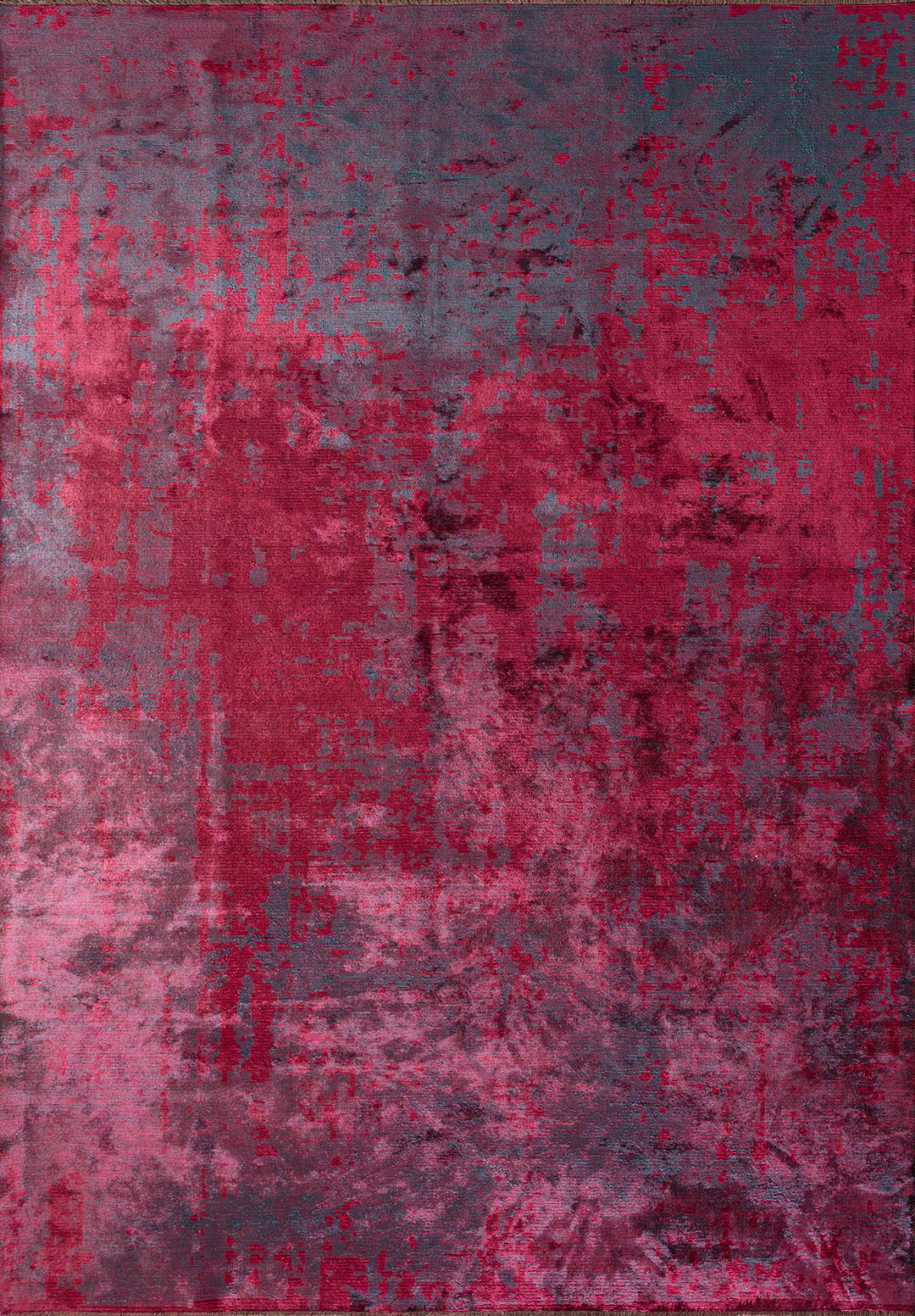 Horizon Magenta - Dark Turquoise Rug