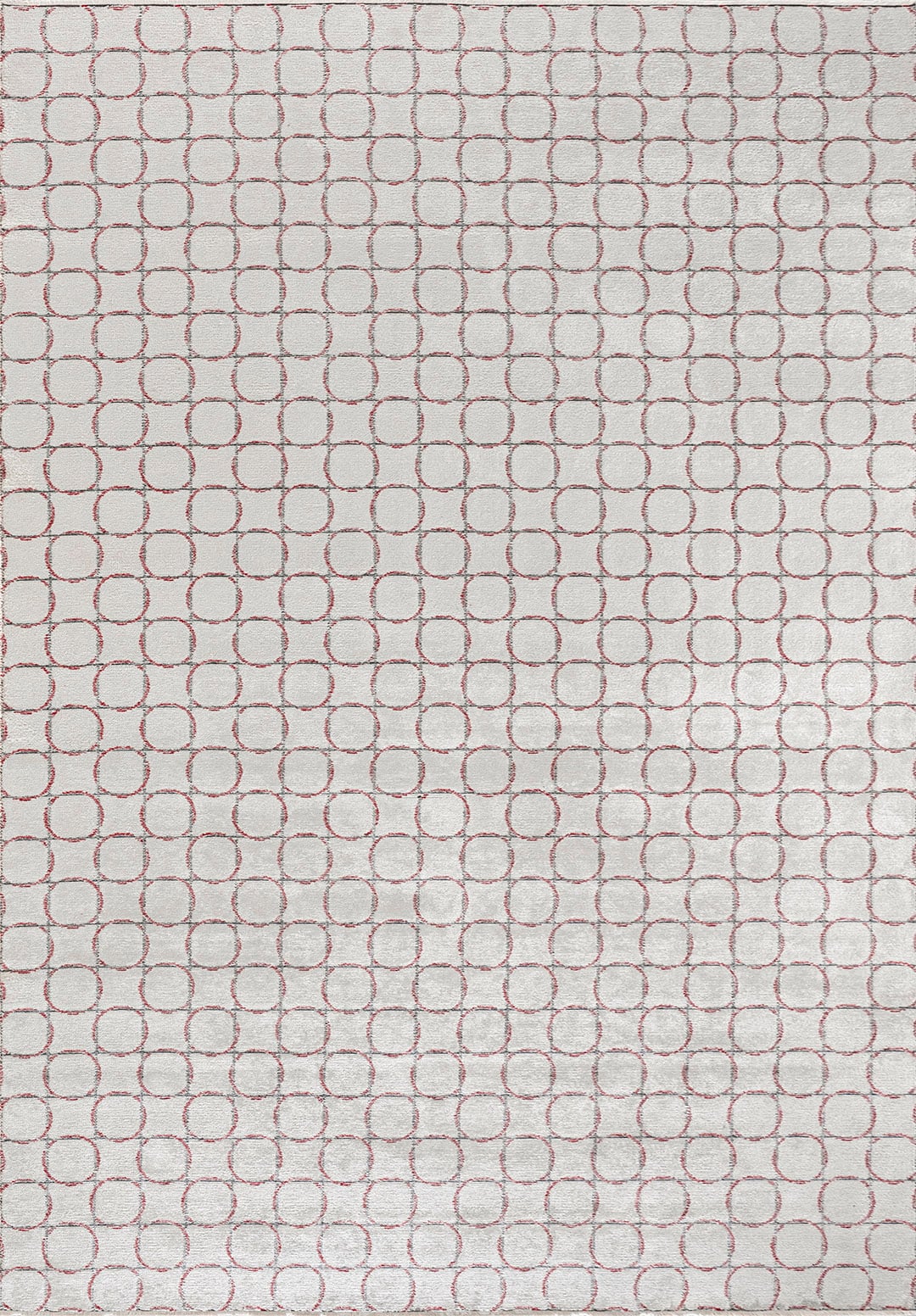 Equinox Charcoal - Red Rug