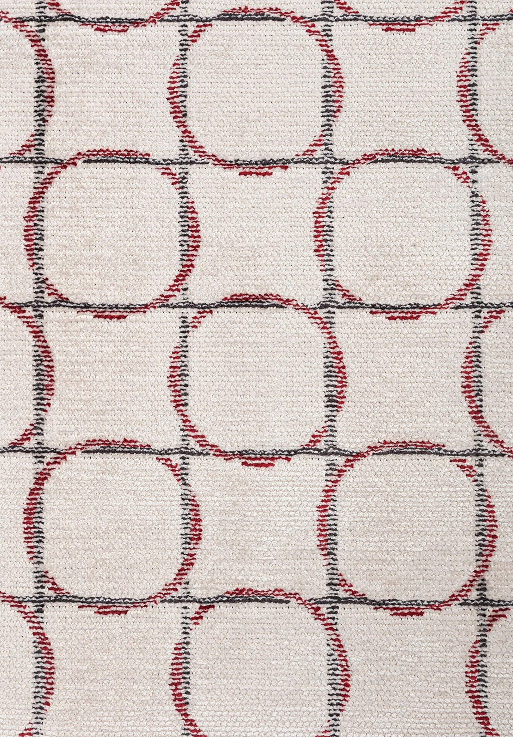 Equinox Charcoal - Red Rug