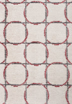 Equinox Charcoal - Red Rug
